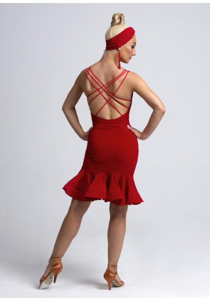Latin Skirt 16 Red